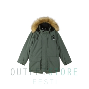 Reimatec winter jacket Ajaton Thyme green, size 128