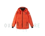 Reimatec down jacket Alkkula Mandarin Orange, size 140